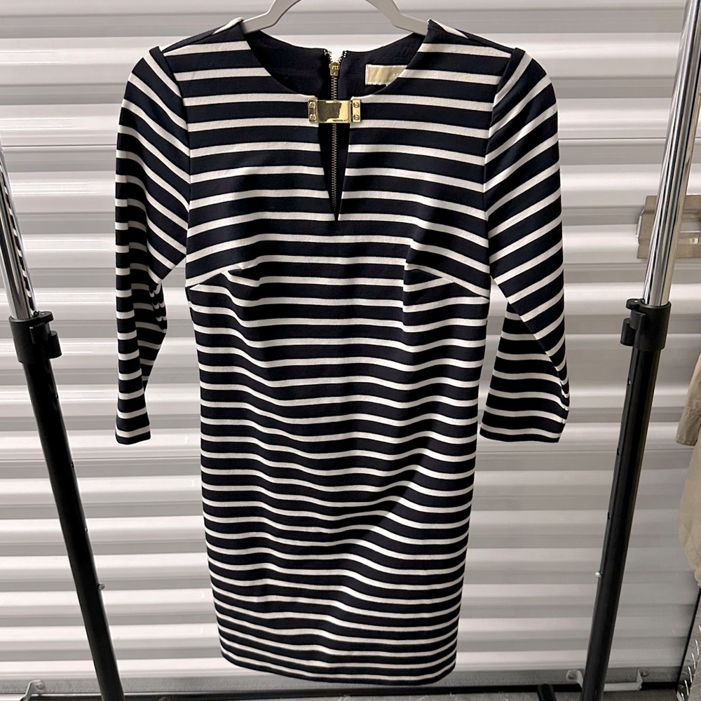 Michael Kors Navy Striped Dress